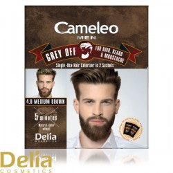 Farba protiv sedih za kosu, bradu i brkove CAMELEO MEN 4.0 srednje smedja 2x15ml